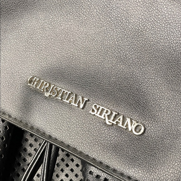 Christian Siriano Black Leather Backpack - Picture 8 of 9